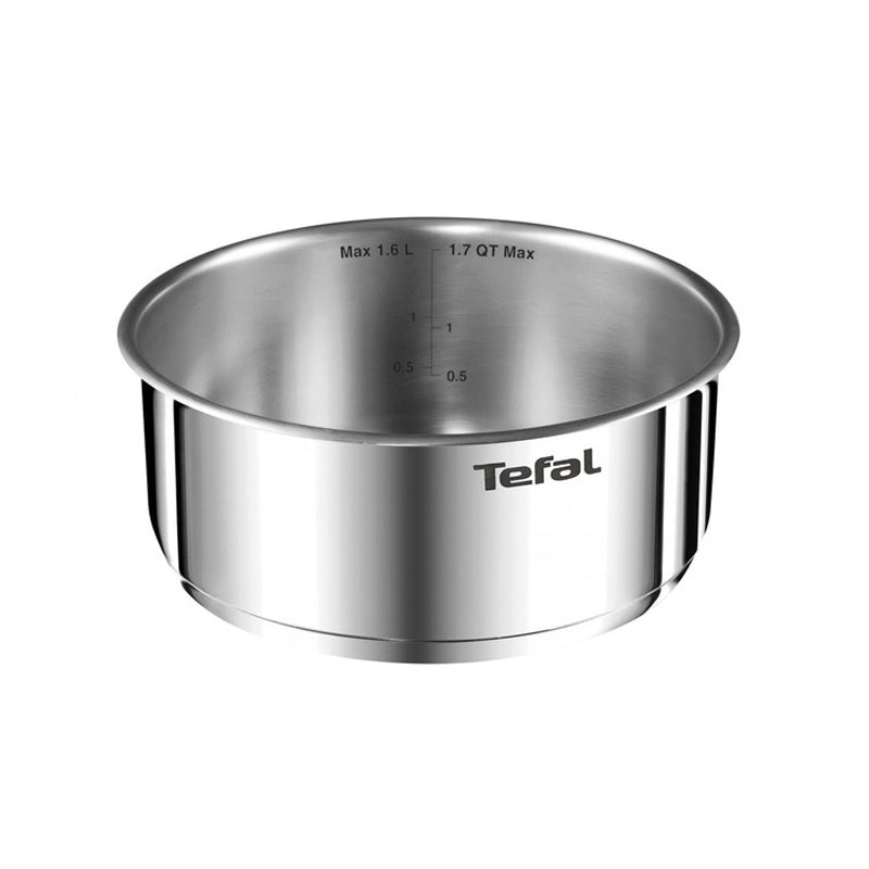 Tefal Ingenio Emotion Stainless Steel Nonstick Frying Pan 4p Dishwasher Oven Safe No PFOA Silver