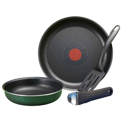 Tefal Ingenio Platinum Nonstick Frying Pan 4p Dishwasher Oven Safe No PFOA Green