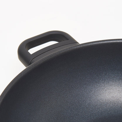 KANN 5-Layer Induction Wok Pan & Steamer (30cm) with Glass Lid Dishwasher Safe No PFOA Black - 라씨에뜨 칸 30cm 찜기+양수웍 - adamhnk