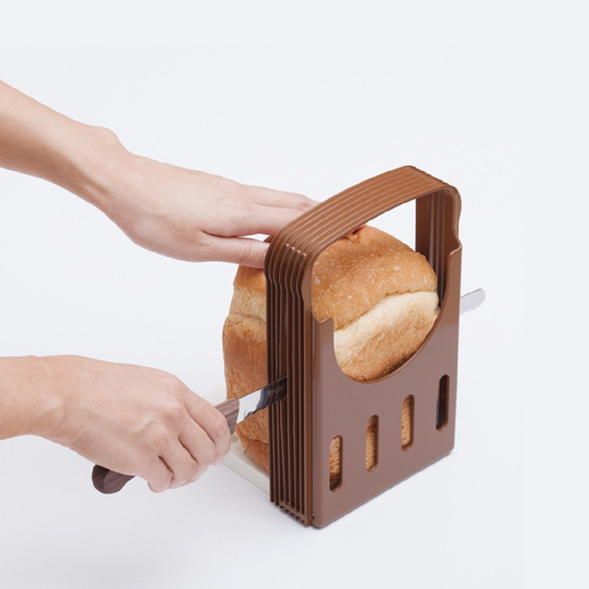 Bread Loaf Cutting Guide Kitchen Tool Brown - 코쿠보 식빵 커팅 가이드 KK-093 - adamhnk