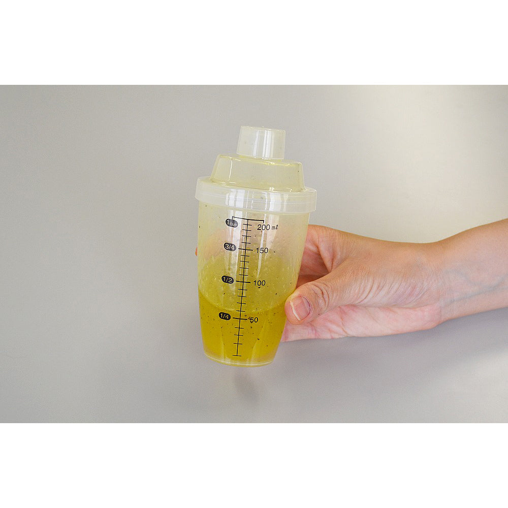 Dressing Shaker (200ml) Measuring Scale Bottle Clear - 코쿠보 드레싱 쉐이커 KK-210 - adamhnk