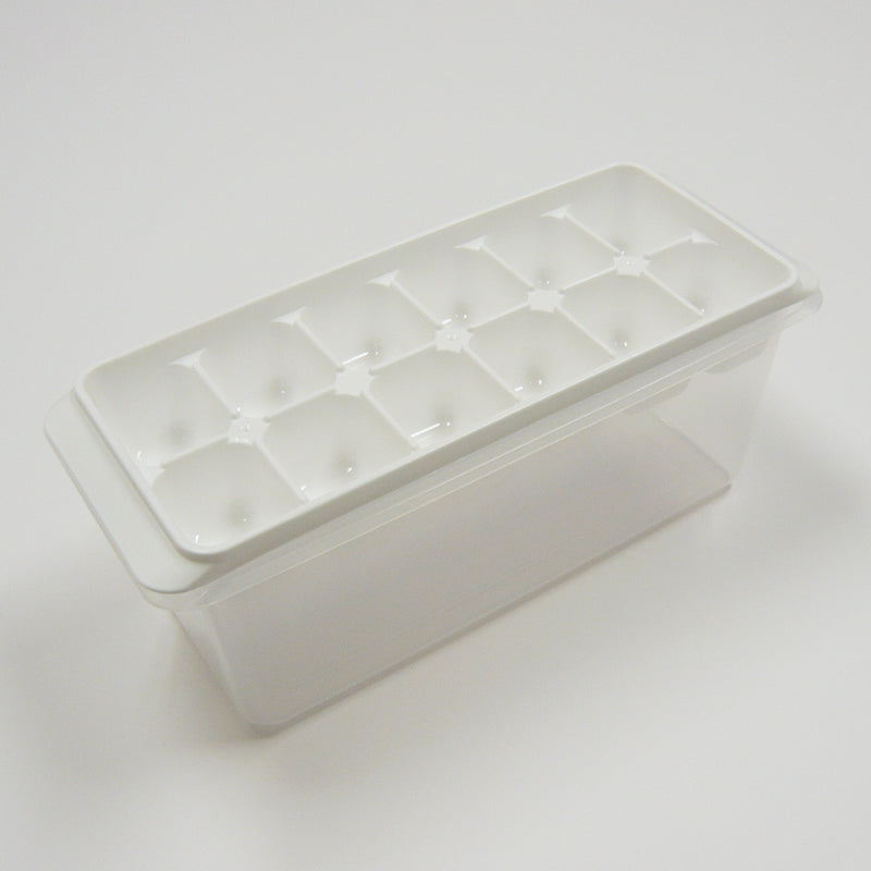 Ice 12-Cube Container Mold White - 코쿠보 얼음틀&보관박스 정사각형 KK-219 - adamhnk