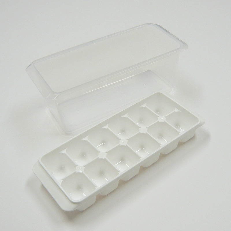 Ice 12-Cube Container Mold White - 코쿠보 얼음틀&보관박스 정사각형 KK-219 - adamhnk