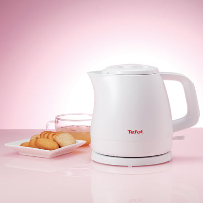 Tefal KO1531 Bright Compact Mini Electric Cordless Kettle (0.8L) 2400W Pure White