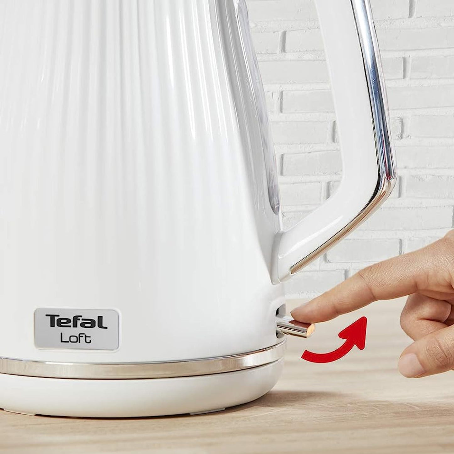 Tefal KO2501 Loft Electric Cordless Kettle (1.7L) 2400W White