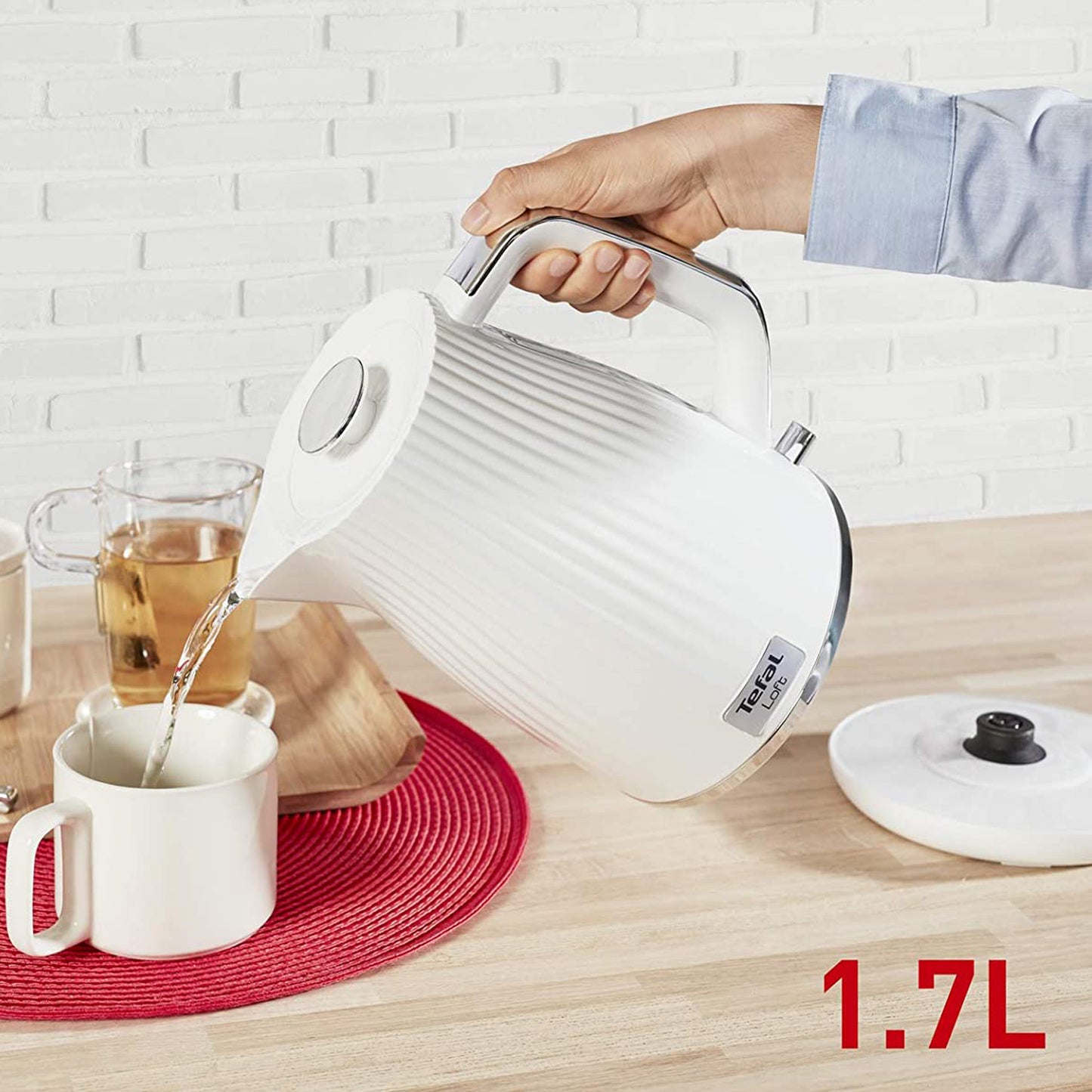 Tefal KO2501 Loft Electric Cordless Kettle (1.7L) 2400W White