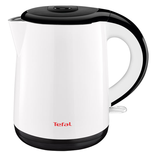 Tefal KO2611 Safe'Tea Double Layer Electric Cordless Kettle (1.0L) 6 Cups 2150W Whit & Black