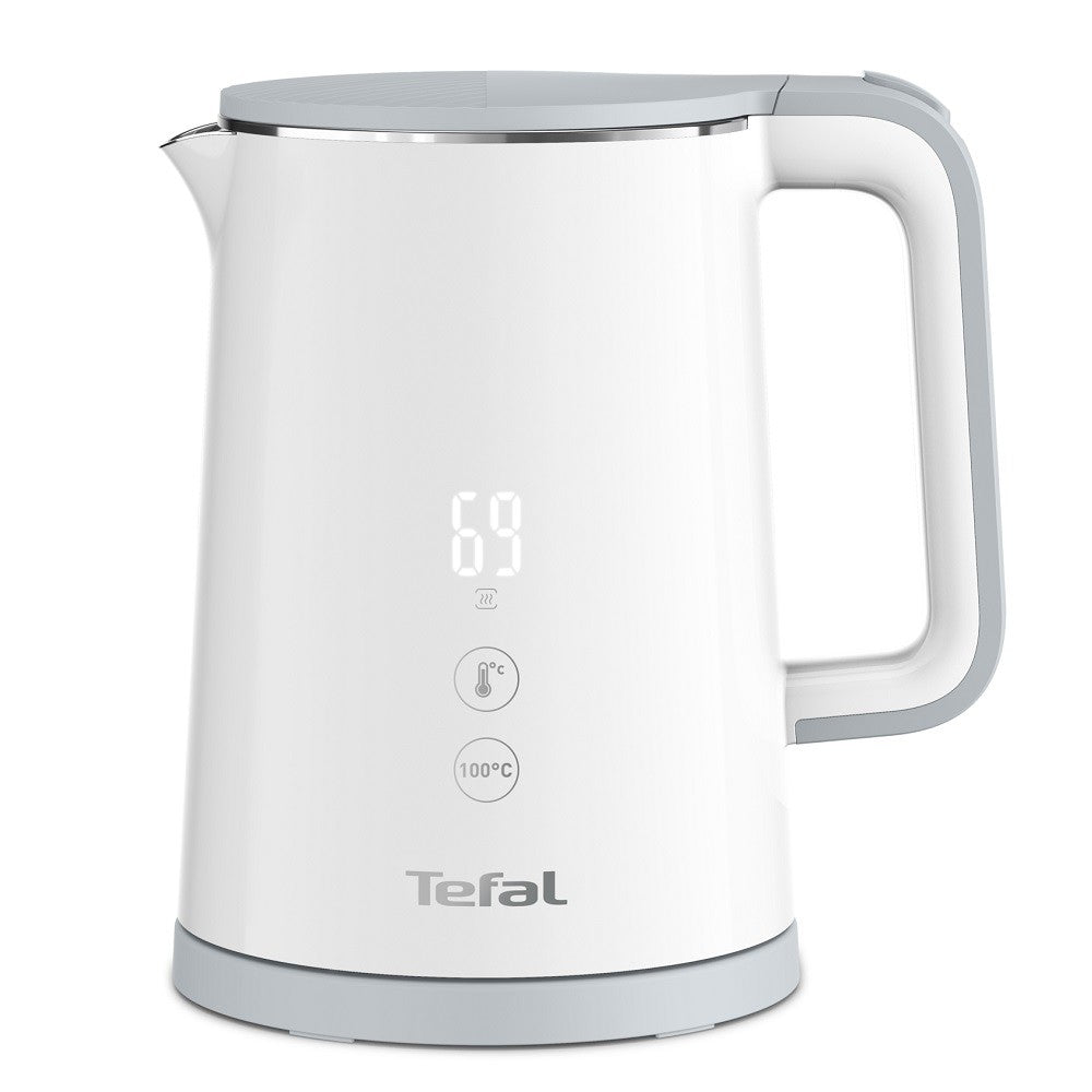 Tefal KO6921 Sense Perfectly Brewed Drink Digital Display Electric Cordless Kettle (1.0L) 1800W White