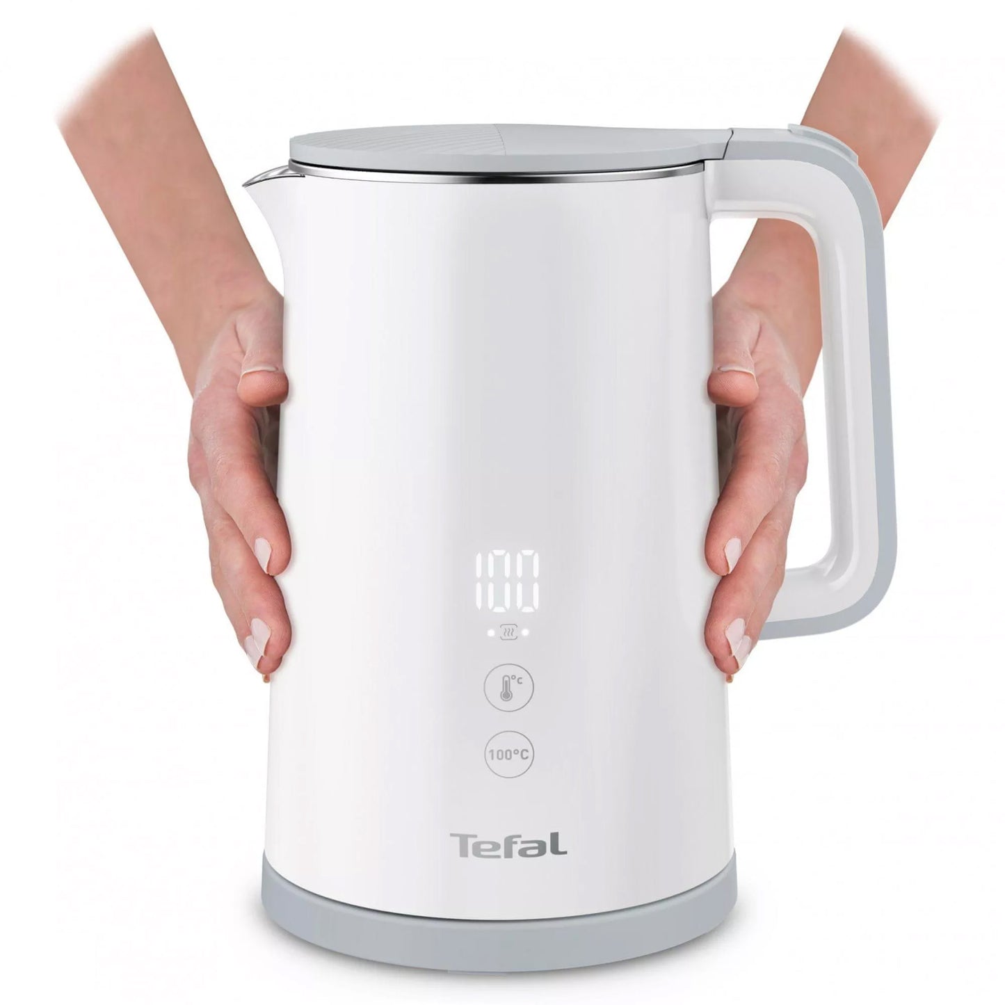 Tefal KO6931 Sense Perfectly Brewed Drink Digital Display Electric Cordless Kettle (1.5L) 6 Cups 1800W White