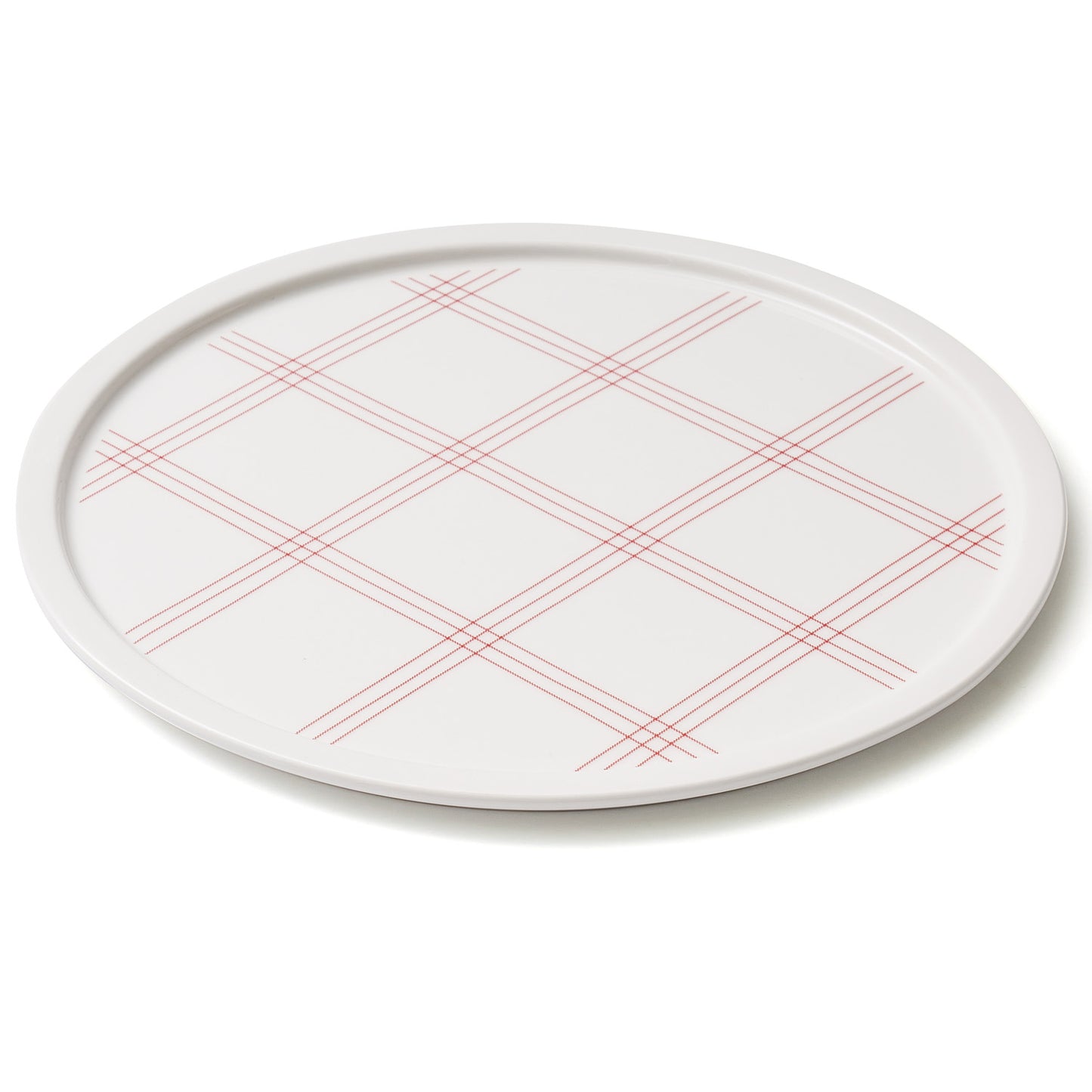 LUVY Ceramic Round Plate Dinnerware Dishwasher Safe Pink