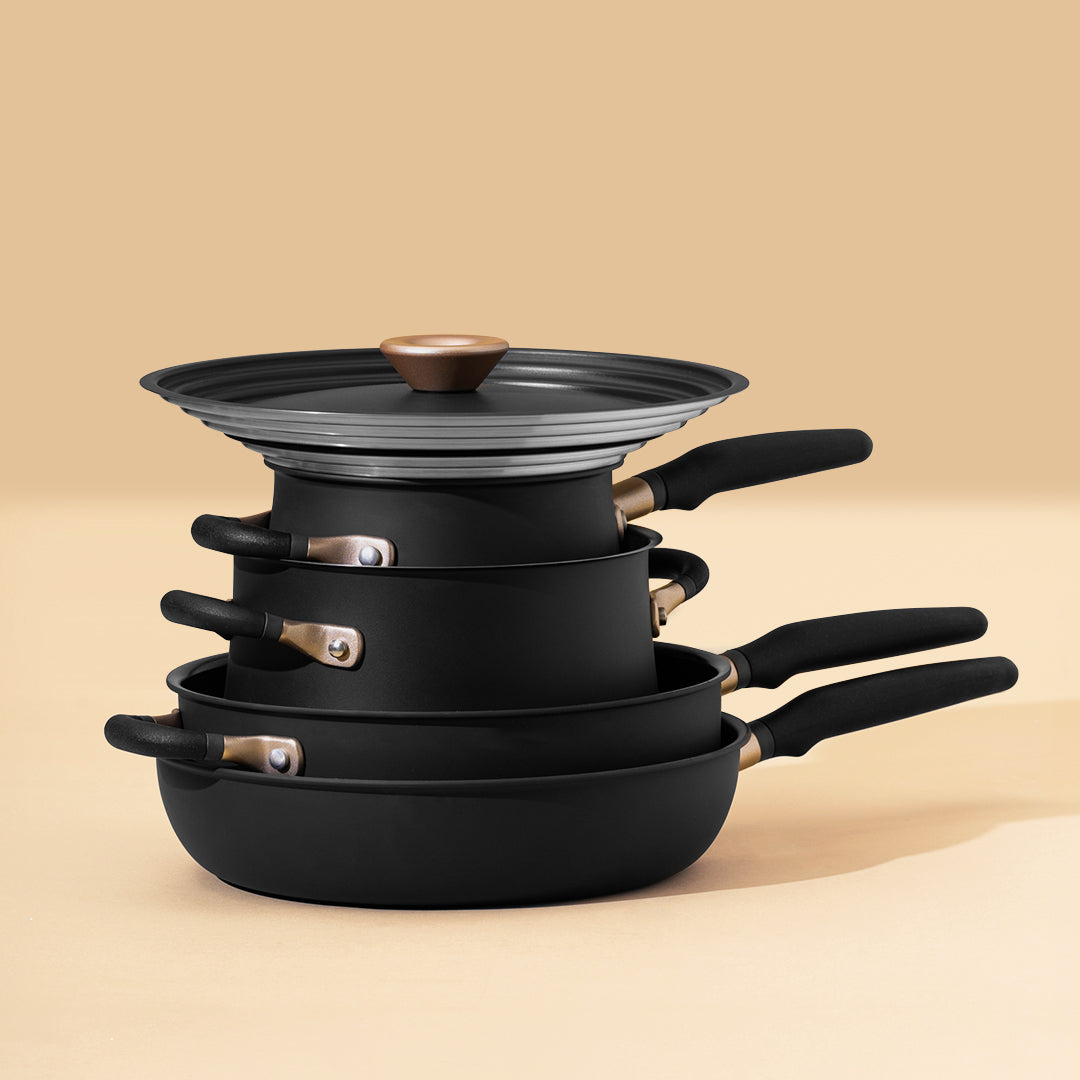 Meyer Accent Series Essential Induction Nonstick Frying Pan 6p No PFOA Black - Adamhnk
