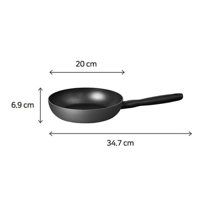 Meyer BAUHAUS Induction Frying Pan (20cm) No PFOA Grey - Adamhnk