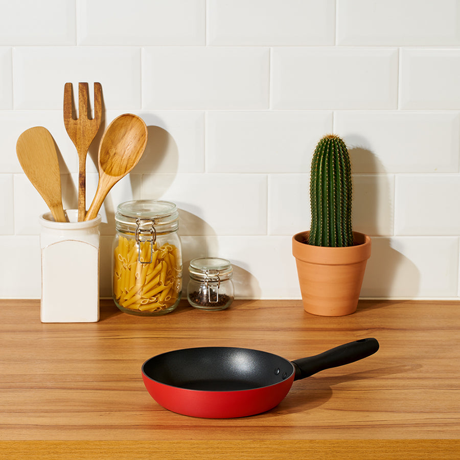 Meyer BAUHAUS Induction Frying Pan (20cm) No PFOA Red - Adamhnk
