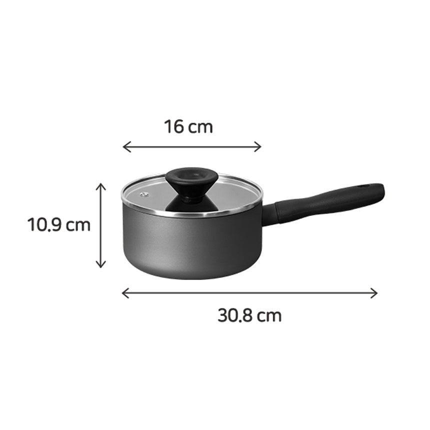 Meyer BAUHAUS Induction Saucepan (18cm) No PFOA Grey - Adamhnk