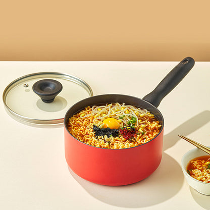 Meyer BAUHAUS Induction Saucepan (18cm) No PFOA Red - Adamhnk