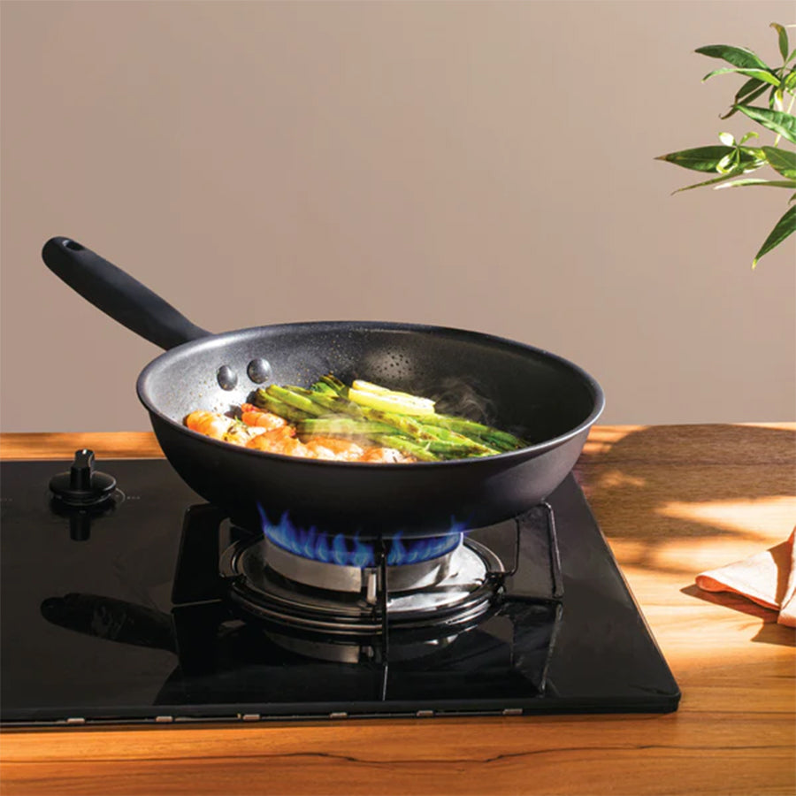 Meyer Midnight Induction Nonstick Frying Pan (28cm) No PFOA Black - Adamhnk