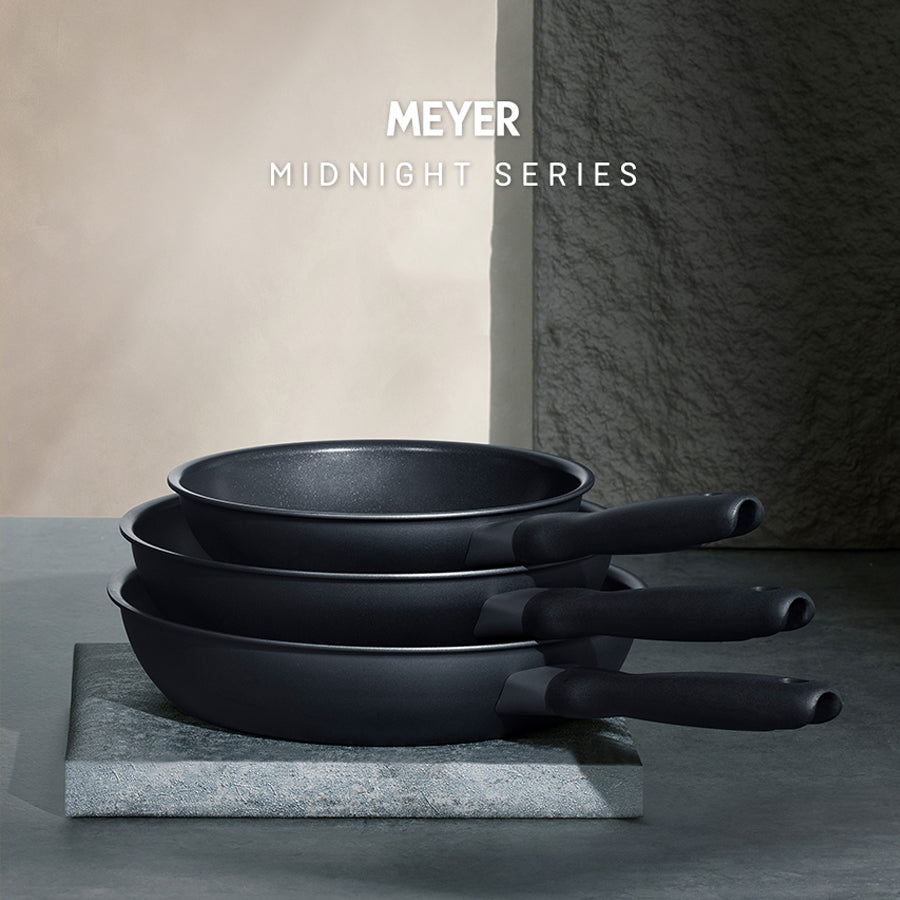 Meyer Midnight Induction Nonstick Frying Pan (28cm) No PFOA Black - Adamhnk