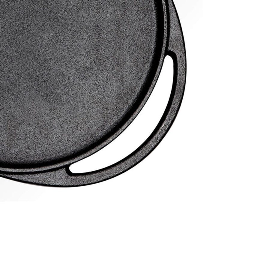 Meyer Pre-Seasoned Cast Iron Nonstick Flat Griddle Pan (30cm) Toxin-Free Black - Adamhnk