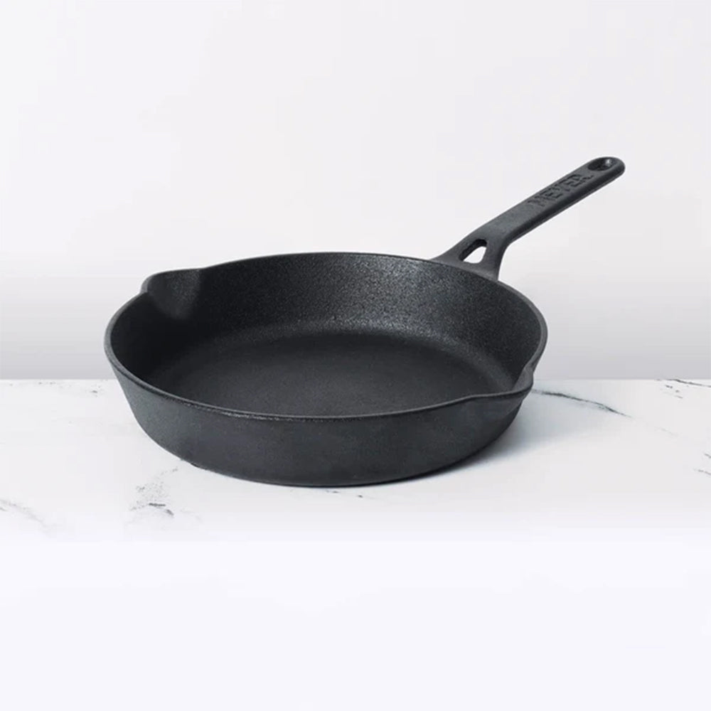 Meyer Pre-Seasoned Cast Iron Nonstick Frying Pan (24cm) Toxin-Free Black - Adamhnk