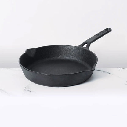Meyer Pre-Seasoned Cast Iron Nonstick Frying Pan (24cm) Toxin-Free Black - Adamhnk