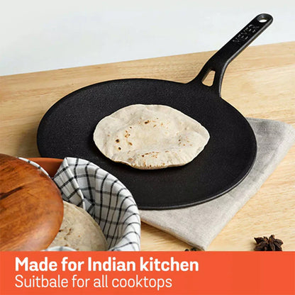 Meyer Pre-Seasoned Cast Iron Nonstick Griddle Pan (26cm) Toxin-Free Black - Adamhnk