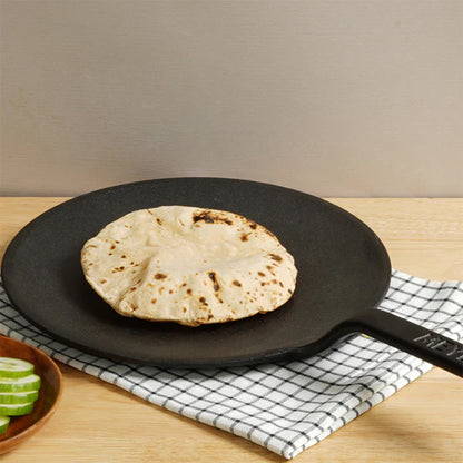 Meyer Pre-Seasoned Cast Iron Nonstick Griddle Pan (26cm) Toxin-Free Black - Adamhnk