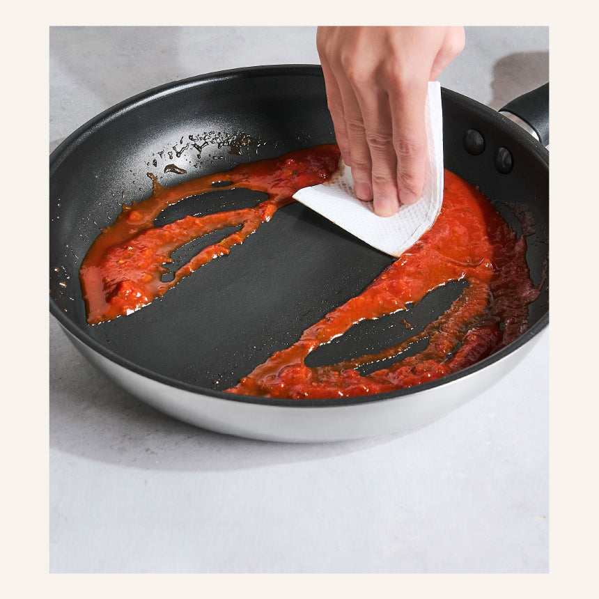 Meyer Luna SS Stainless Steel Induction Nonstick Wok Pan (28cm) No PFOA Silver