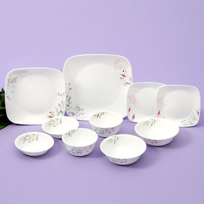 Corelle Monteverde San Jose Square 10p Glass Dinnerware Set Dishwasher Oven Safe