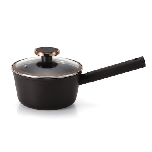 Noblesse Premium Induction Saucepan (18cm, 1.8L) Dishwasher Safe No PFOA Black