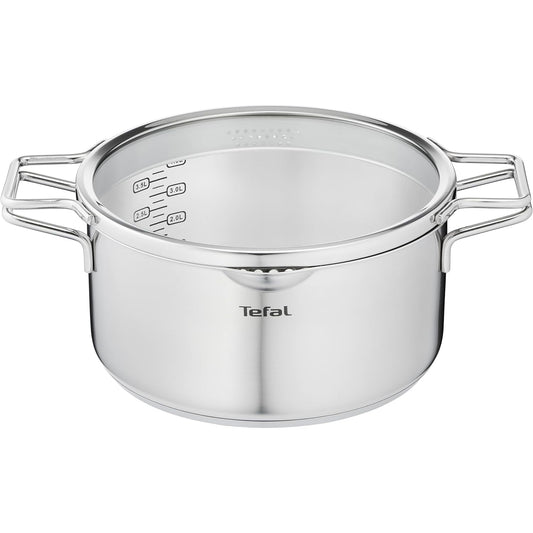 TEFAL NORDICA Stainless steel Induction Stew Pot (24cm, 4.8L) + lid