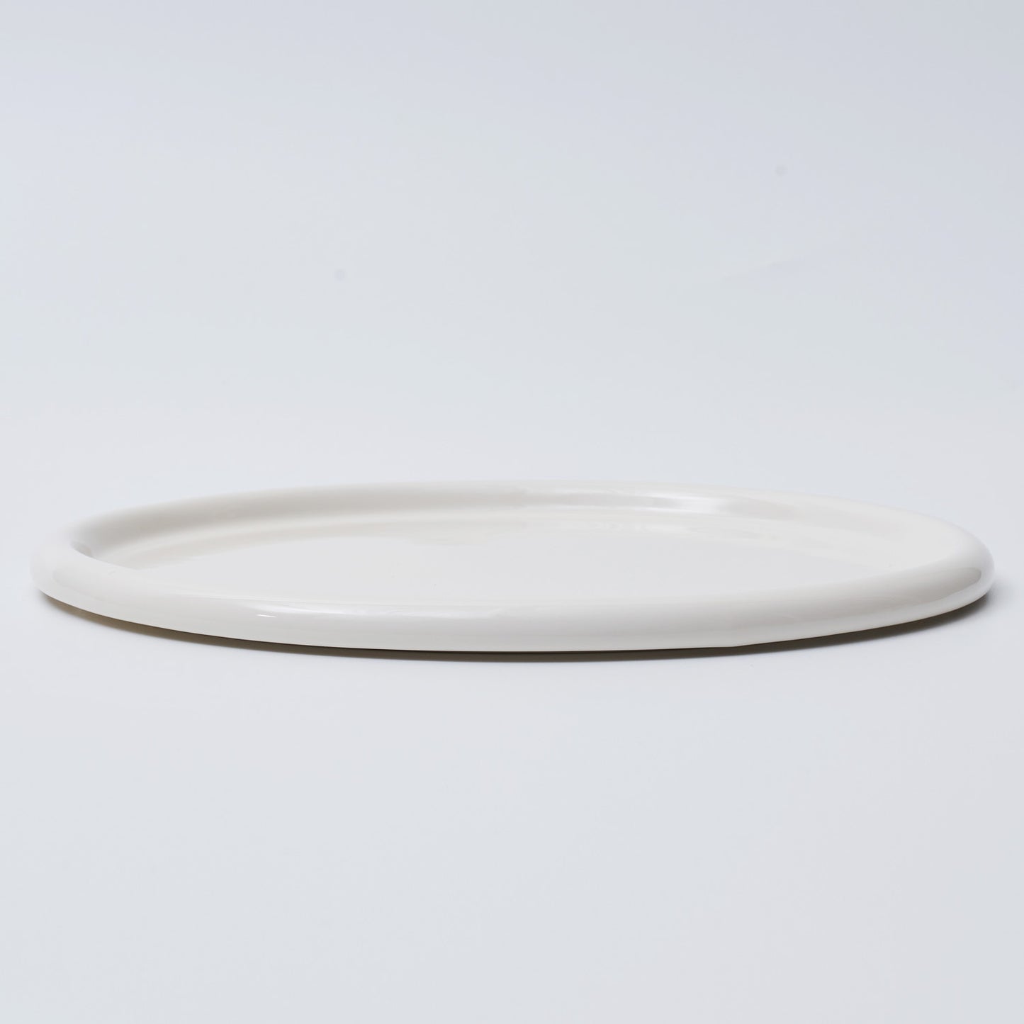 NUBE Ceramic Large Round Plate Dishwasher Oven Safe White