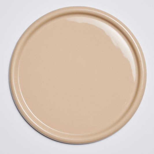 NUBE Ceramic Large Round Plate Dishwasher Oven Safe Yellow