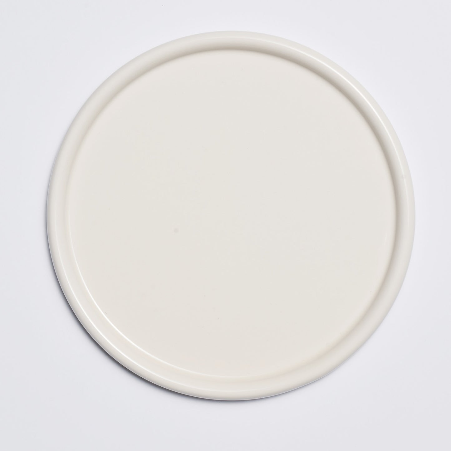 LASSIETTE NUBE Ceramic Small Round Plate Dishwasher Safe White