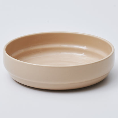 NUBE Ceramic Large Low Bowl Dishwasher Safe Yellow - 라씨에뜨 누베 찬기대 옐로우 - adamhnk