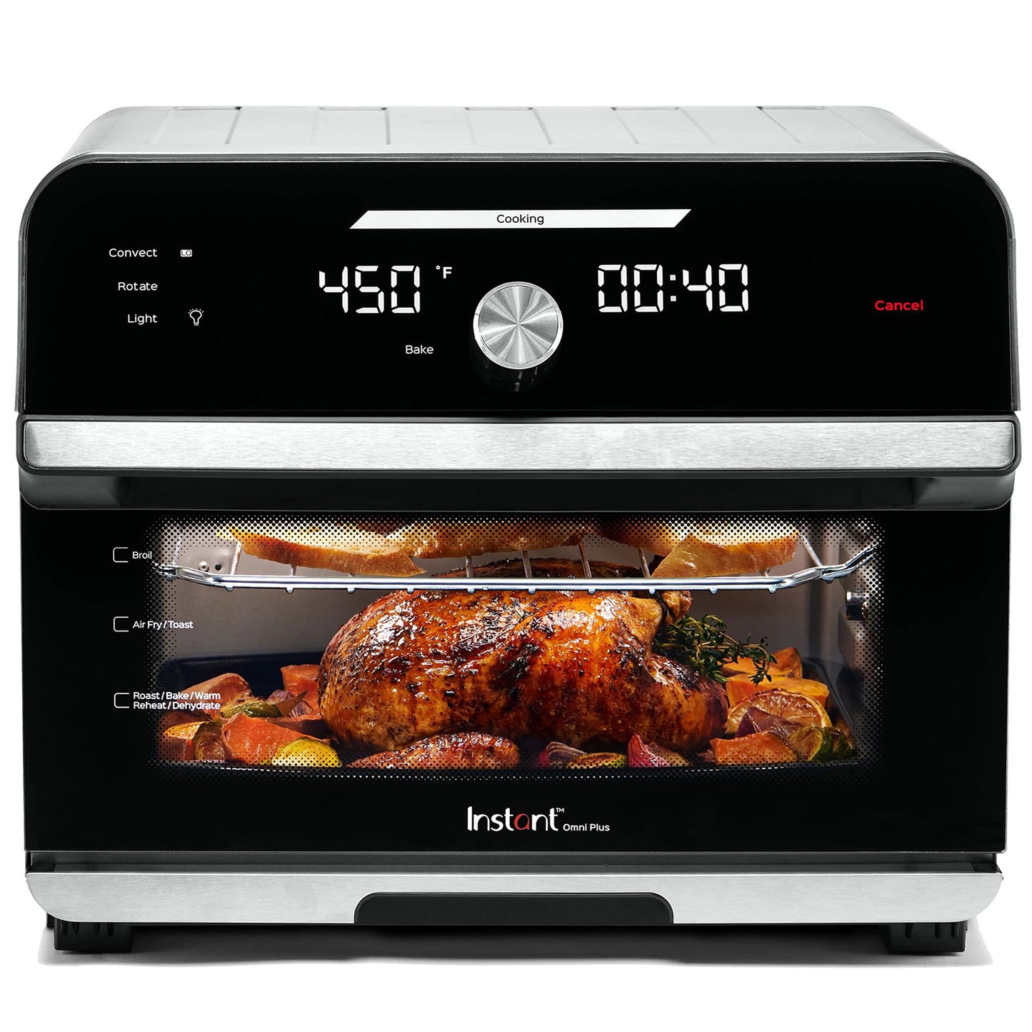 Instant Omni Plus (18L) 10-In-1 Air Fryer Toaster Oven 1800W Black