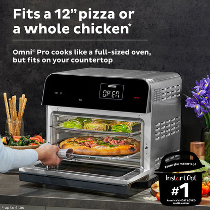 Instant Omni Pro (18L) 14-In-1 Air Fryer Toaster Oven 1800W Black