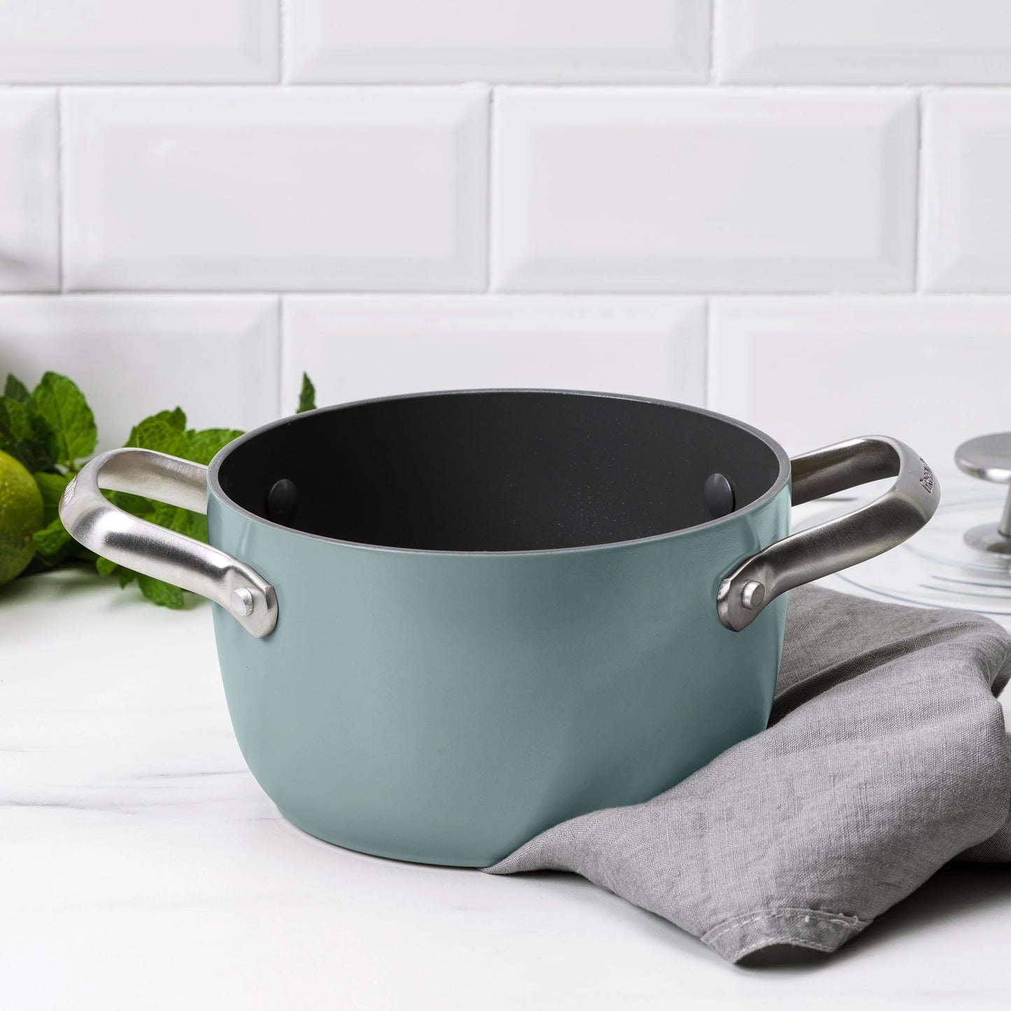 GREENPAN Induction Stewpot Rice and Grains Cooker (16.5cm, 1.8L) Dishwasher Oven Safe PFAS-Free Blue