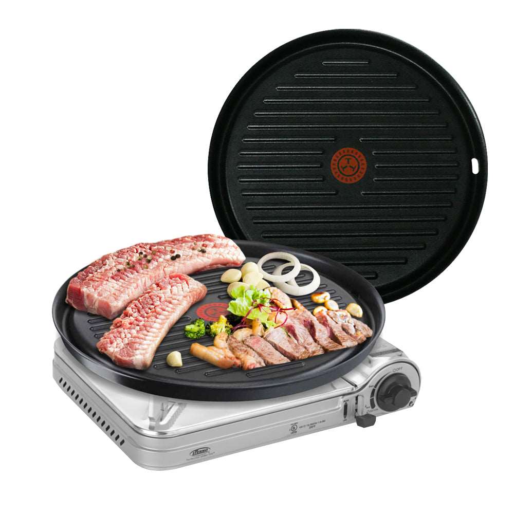 Tefal Platinum Nonstick Grillplate Griddle Grill Pan (35.6cm) Dishwasher Safe No PFOA Black