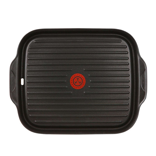 Tefal Platinum Nonstick Grillplate Griddle Grill Pan (30x39cm) Dishwasher Safe No PFOA Black