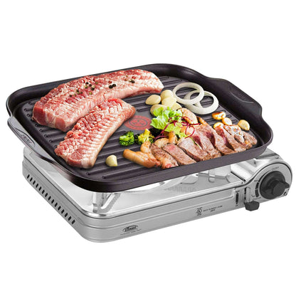 Tefal Platinum Nonstick Grillplate Griddle Grill Pan (30x39cm) Dishwasher Safe No PFOA Black