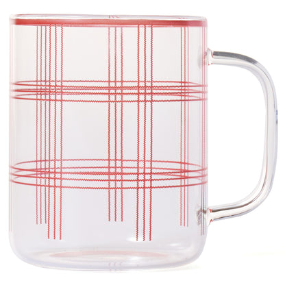 LUVY Glass Mug Cup (430ml) Tableware Pink - 라씨에뜨 루비 머그 430ml - adamhnk