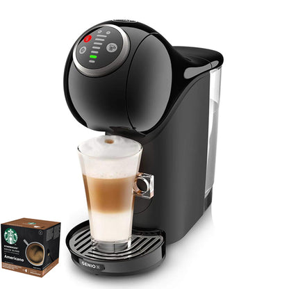 NESCAFE DOLCE GUSTO Genio S Plus Black Coffee Machine 1500W + Coffee Capsule(House Blend 12p)