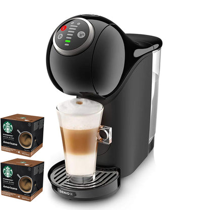 NESCAFE DOLCE GUSTO Genio S Plus Black Coffee Machine 1500W + Coffee Capsule(House Blend 24p)