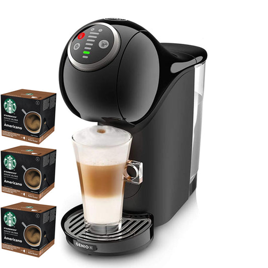 NESCAFE DOLCE GUSTO Genio S Plus Black Coffee Machine 1500W + Coffee Capsule(House Blend 36p)