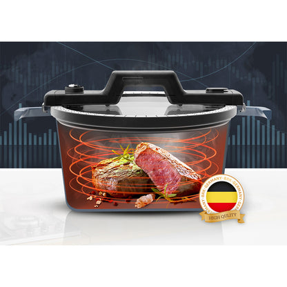 SMART COOK IH Induction Stock Pot (24cm) Dishwasher Safe Blue