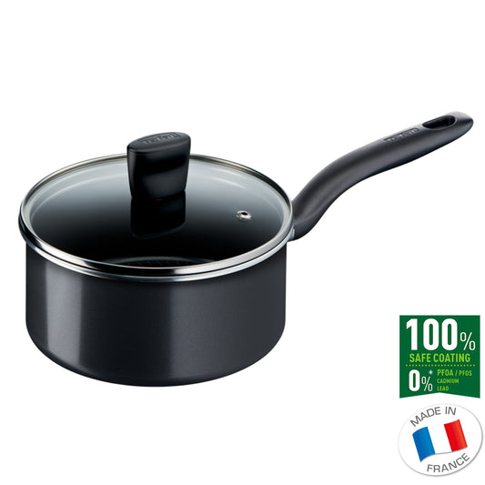 Tefal START'EASY Titanium Induction Nonstick Saucepan (18cm, 2.0L) Dishwasher Oven Safe No PFOA Black