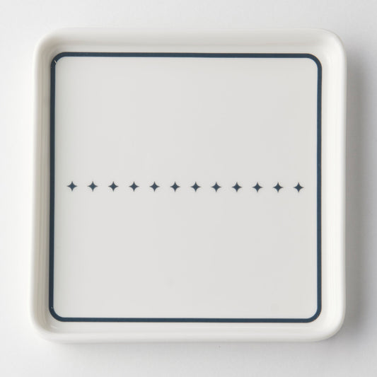 STELLAR Ceramic Square Small Plate Dinnerware No PFOA White