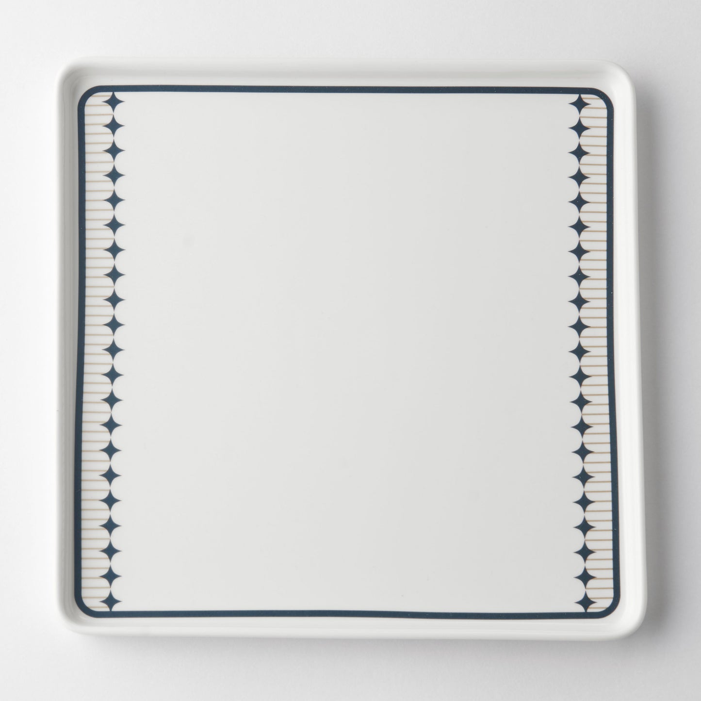 STELLAR Ceramic Square Large Plate Dinnerware No PFOA White