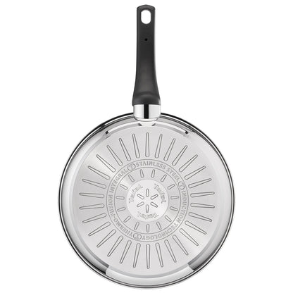 Tefal Emotion Stainless Steel Induction Frying Pan (20cm) Dishwasher Oven Safe No PFOA Silver