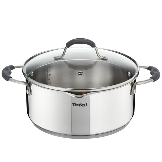 Tefal ILLICO Stainless Steel Induction Stewpot (20cm, 2.6L) Dishwasher Oven Safe No PFOA Silver